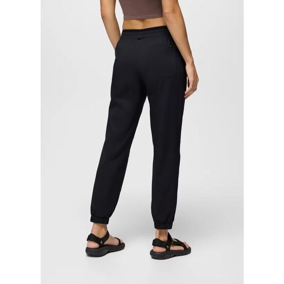 Prana Wonderland Rocks E-Waist Jogger Women's L Reg Black Standard Fit Mid Rise - Picture 2 of 13